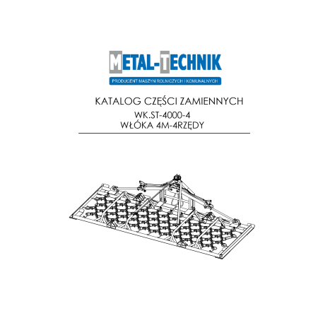 Katalog części zamiennych Włóka 2 siłowniki 4000-4